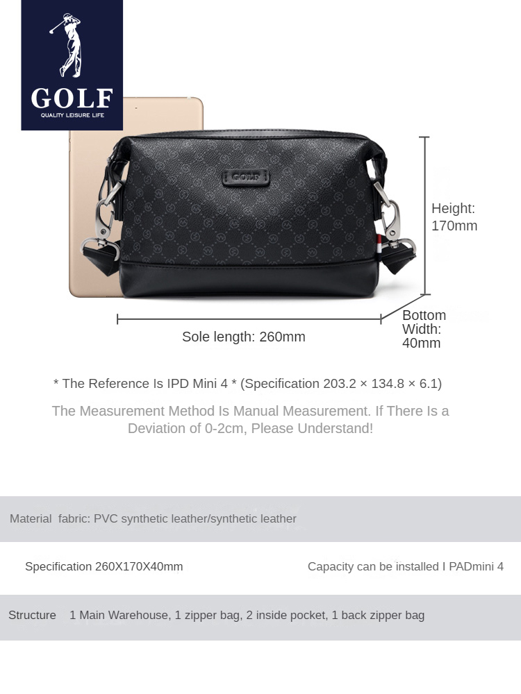 Sac à bandoulière simple de GO - Golf Equipment Stores avis et prix